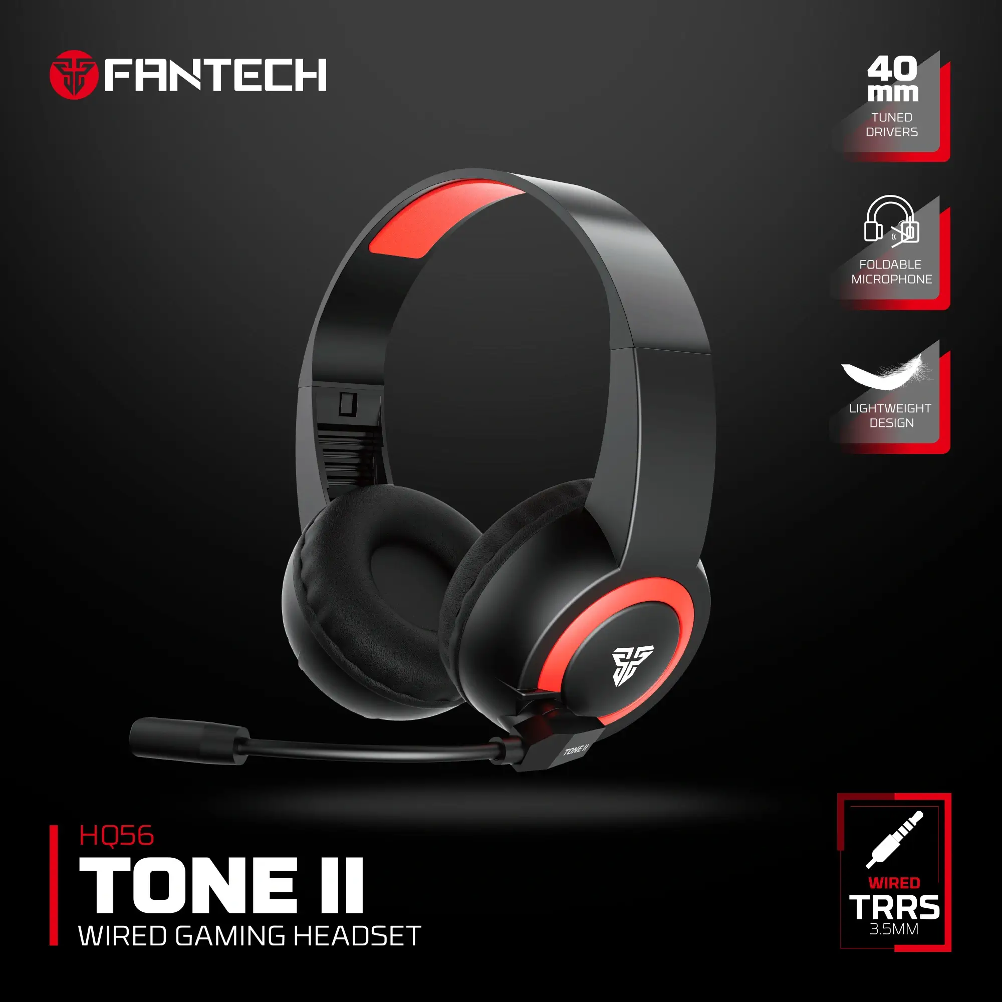 سماعة جيمنج سلكية FANTECH HQ56 TONE II 