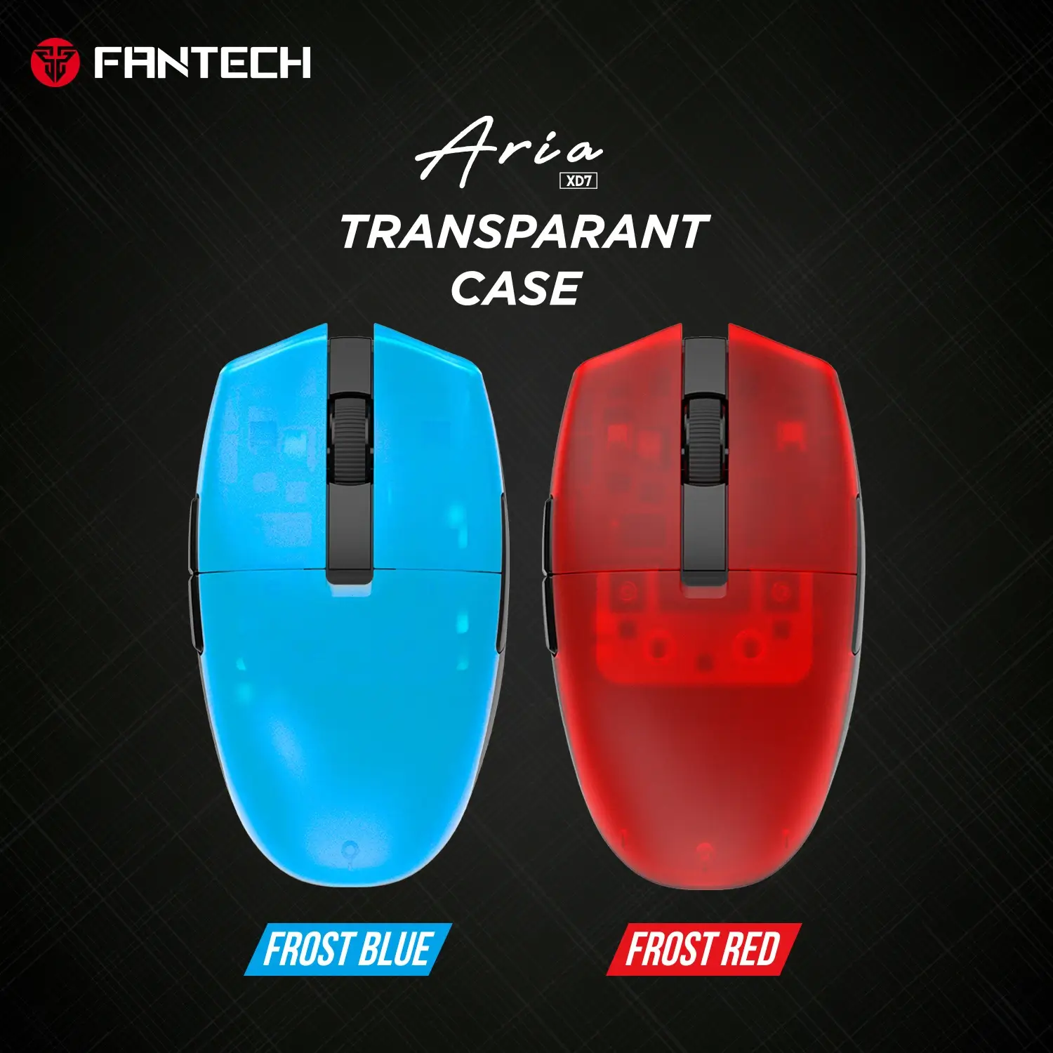 Fantech MT01 Frost Top Shell for Aria XD7 Gaming Mouse (Red & Blue)