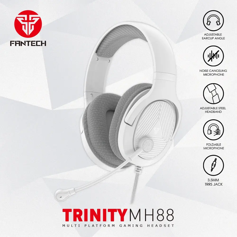 FANTECH TRINITY MH88 GAMING HEADSET White