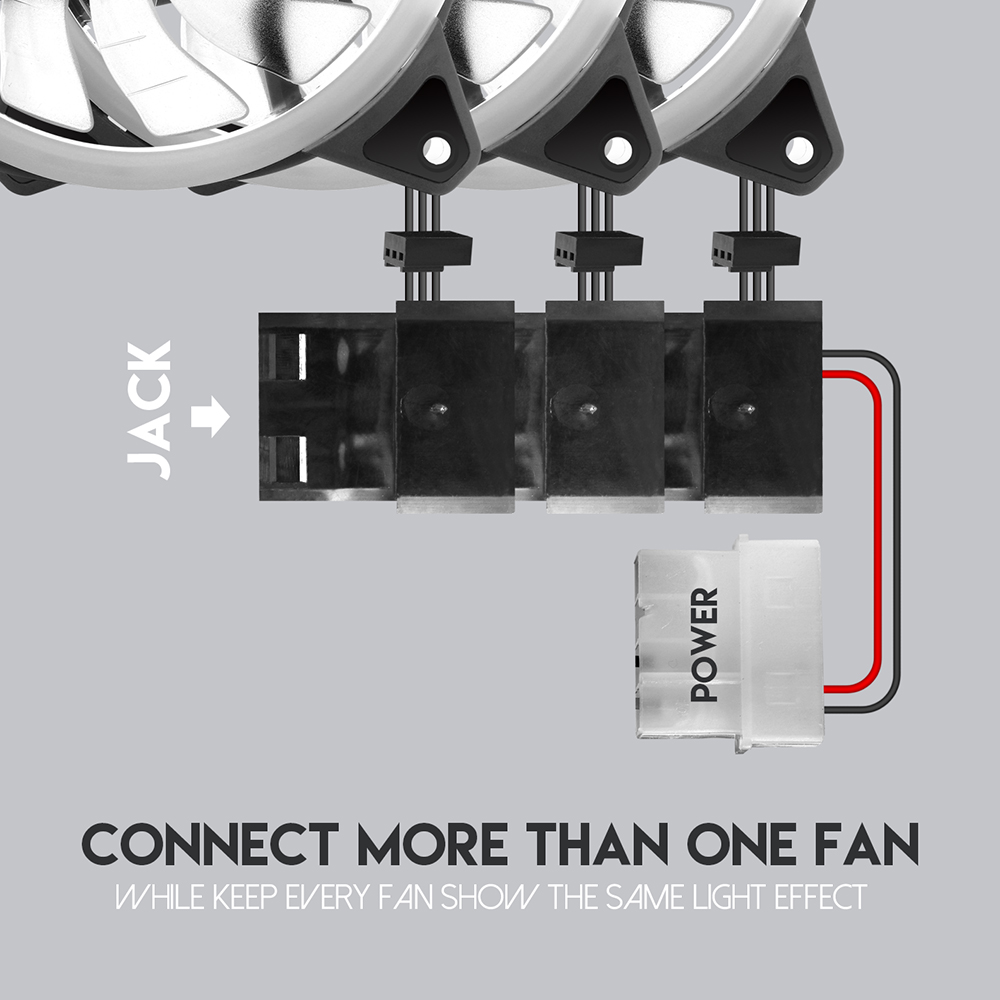 FANTECH FAN RGB FC124