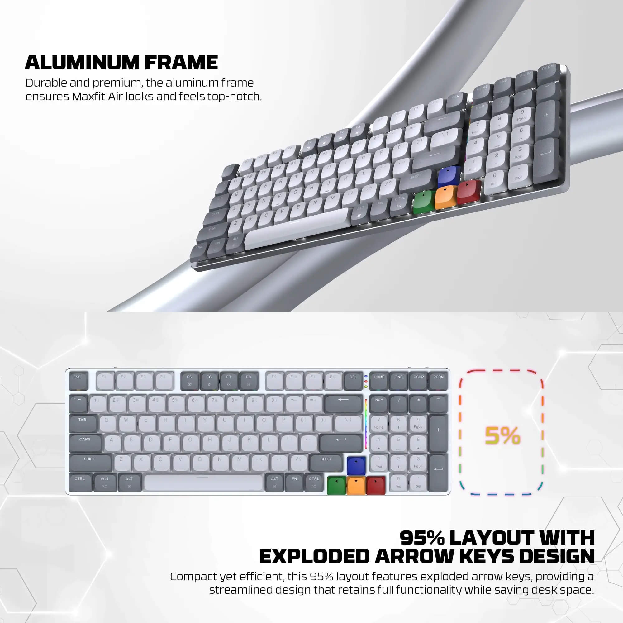 FANTECH SUPER MAXFIT AIR99 MK916 WIRELESS MECHANICAL KEYBOARD