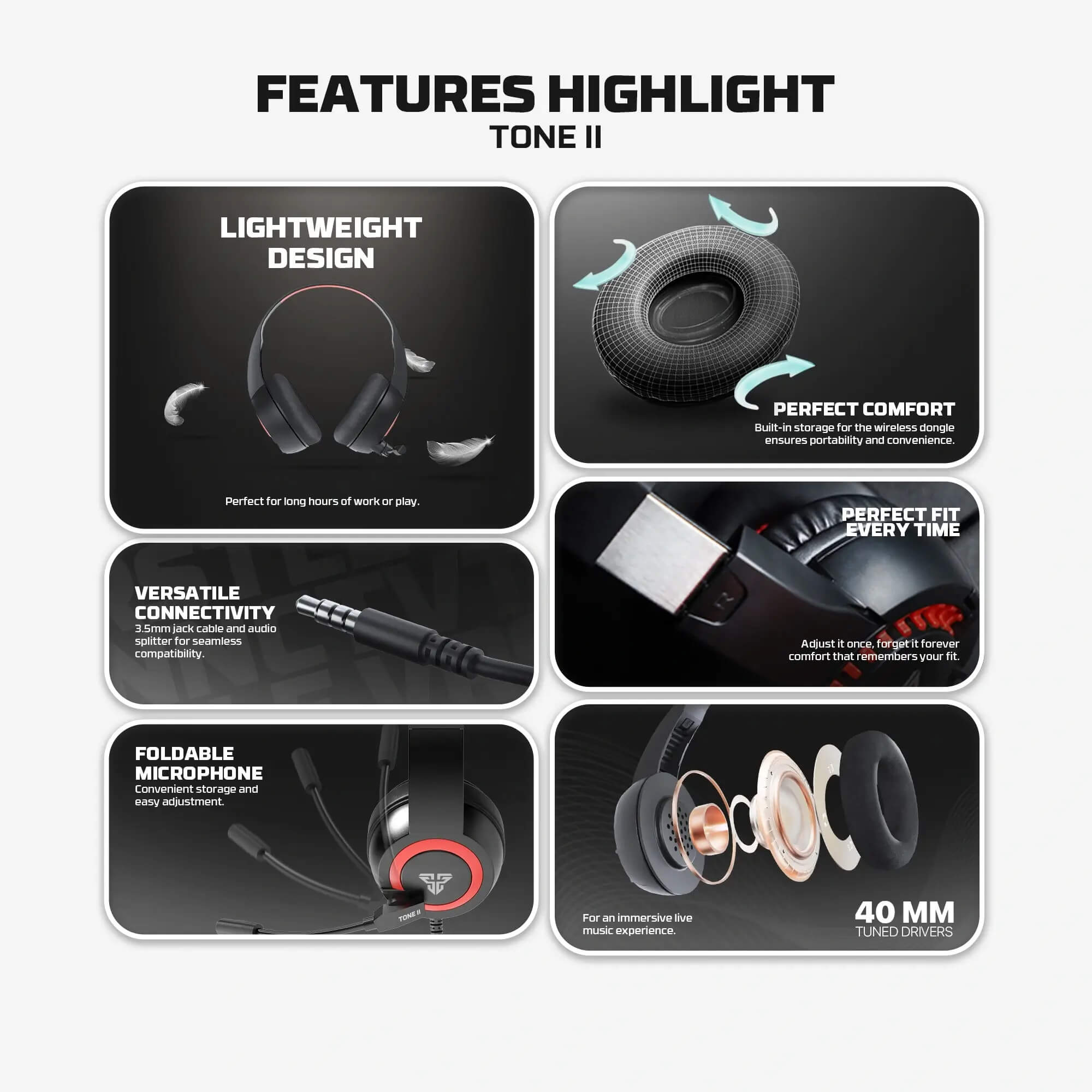 FANTECH HQ56 TONE II سماعة جيمنج سلكية