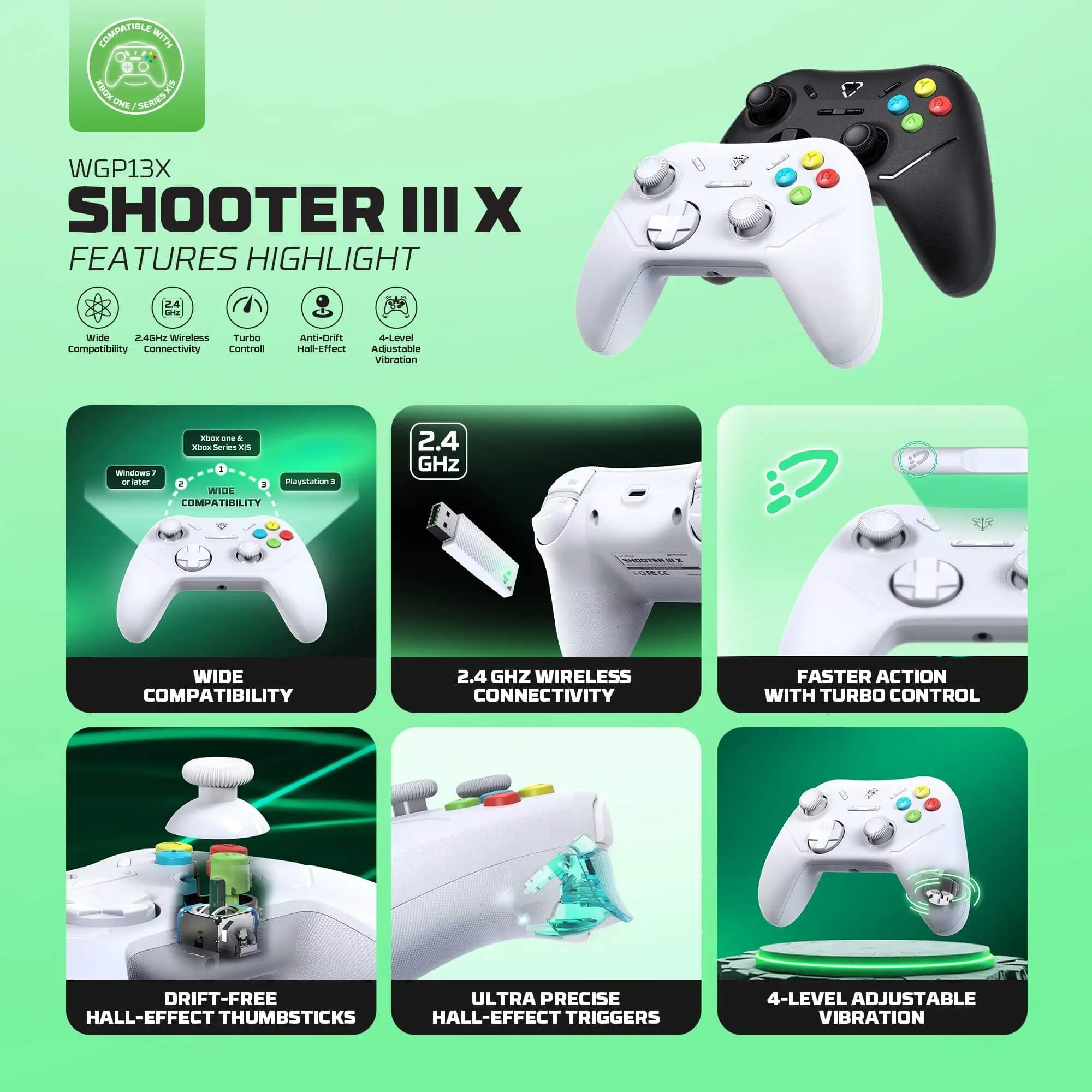 FANTECH WGP13X SHOOTER III X  قبضة تحكم جيمنج لاسلكية