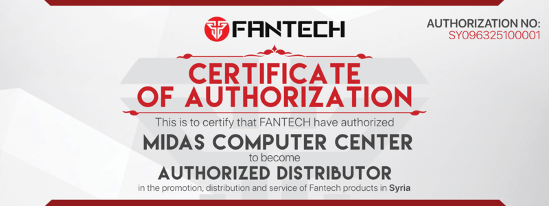 FANTECH AUTHORIZED DISTIBUTOR SYRIA