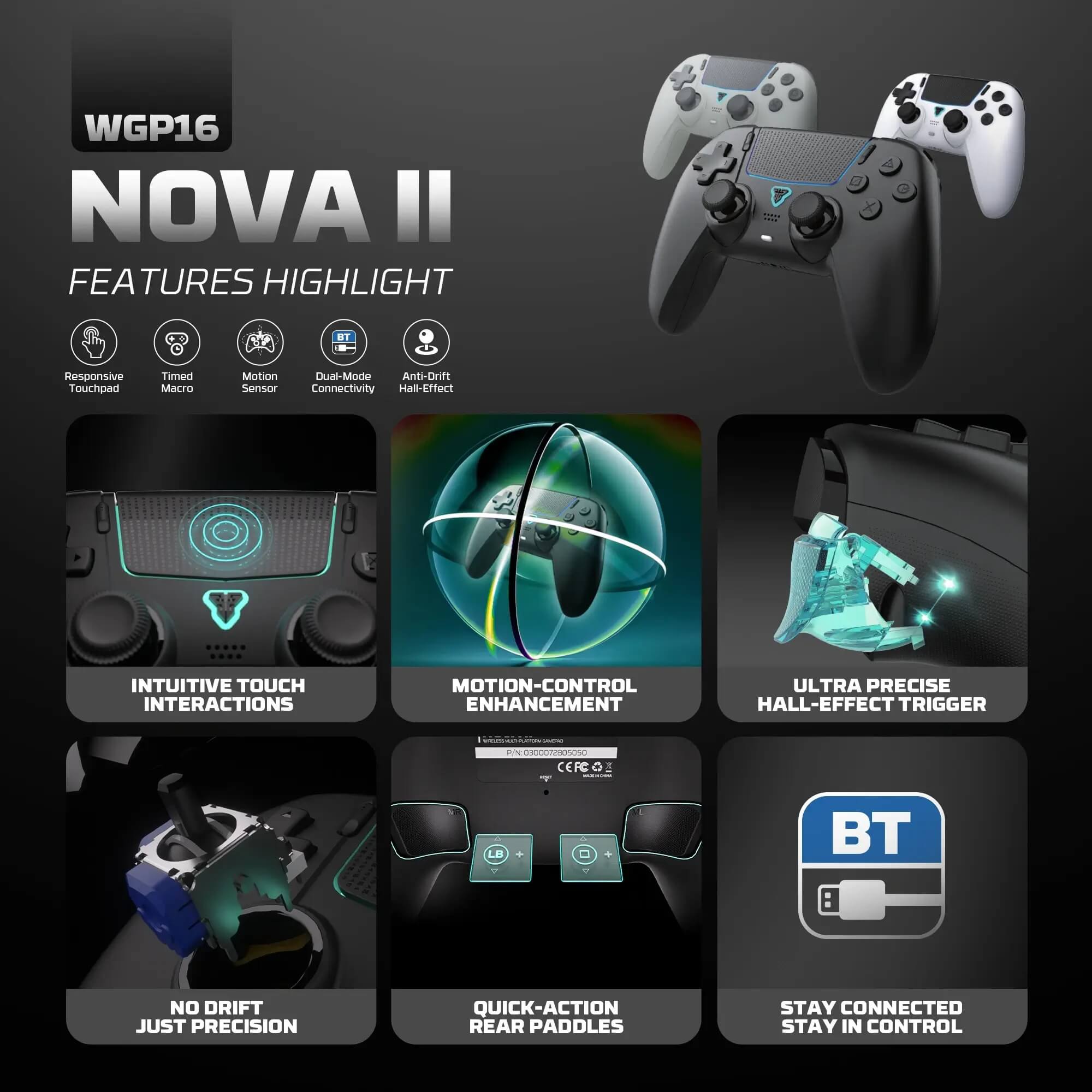 FANTECH WGP16 NOVA II Black GAMEPAD