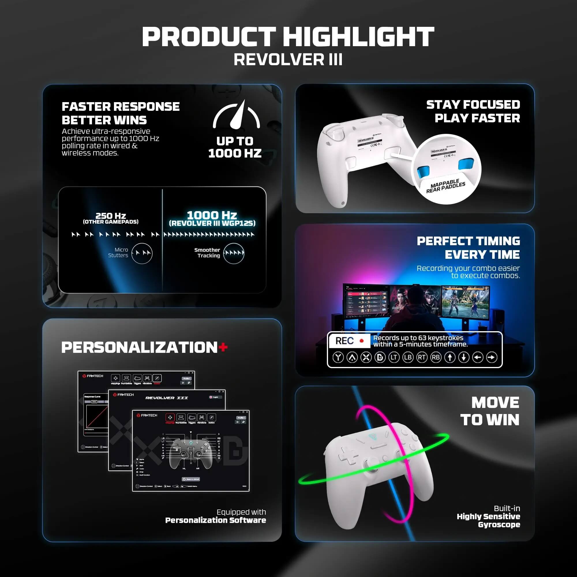 FANTECH WGP12S Revolver Gamepad White