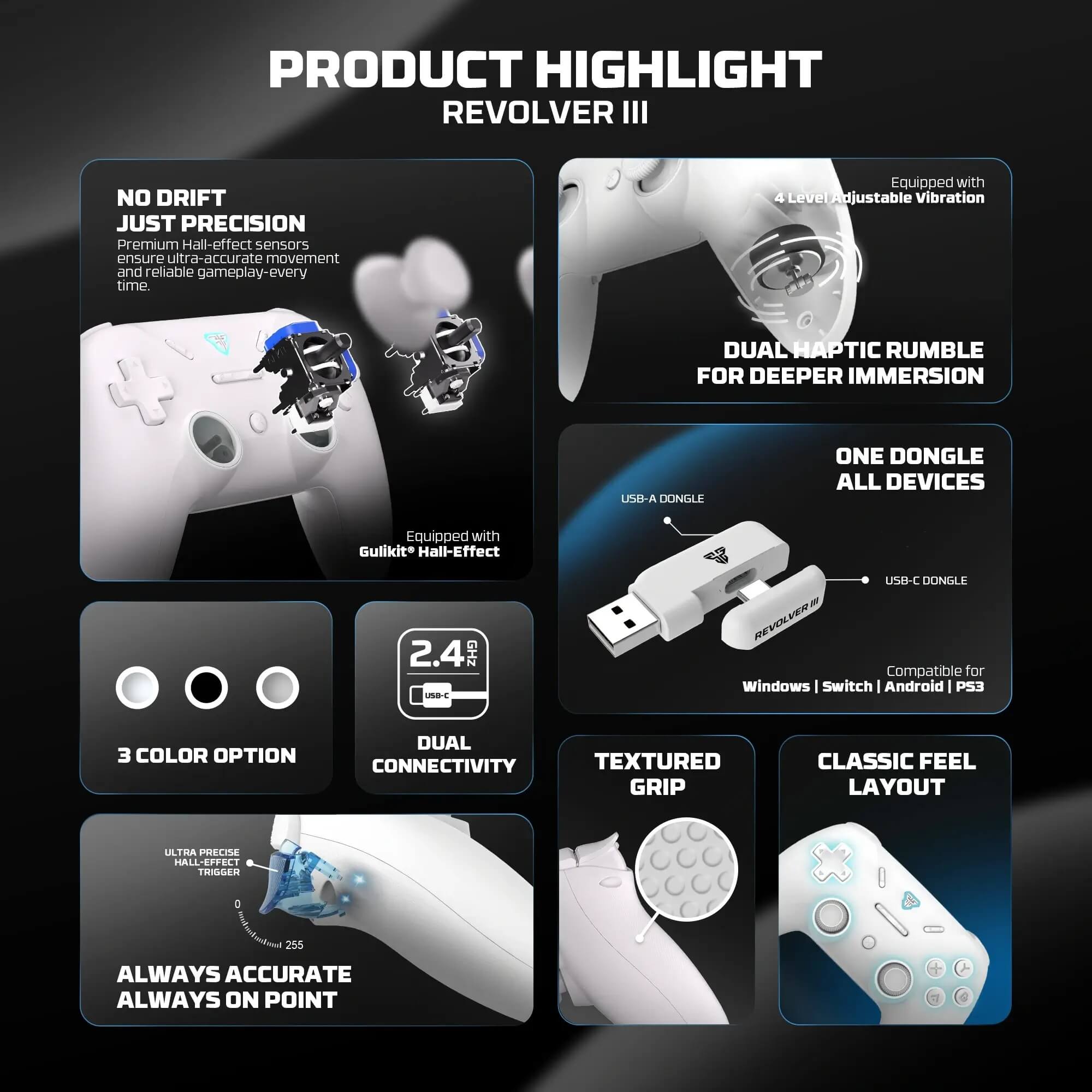 FANTECH WGP12S Revolver Gamepad White