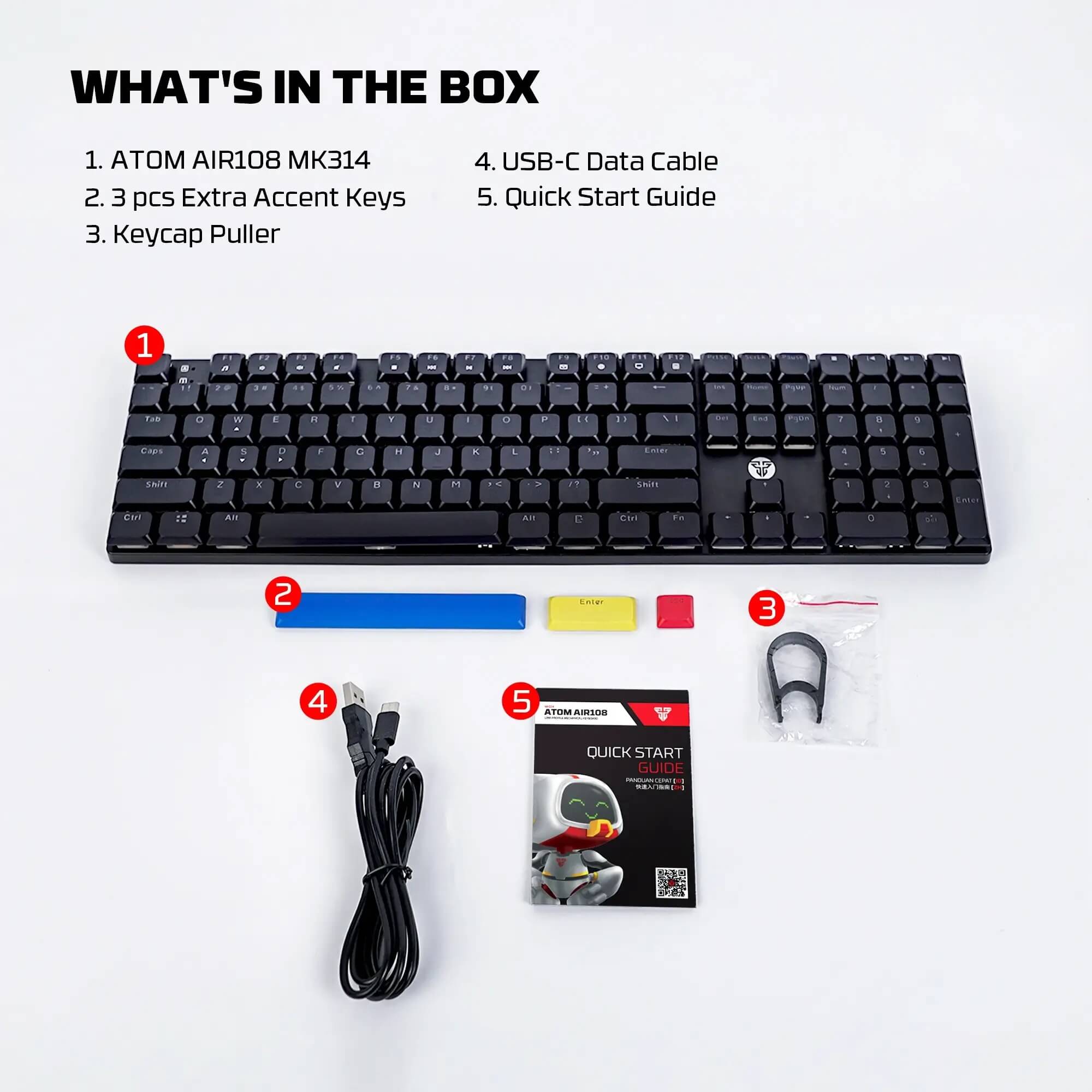 FANTECH MK314 ATOM AIR108 Mechanical Keyboard