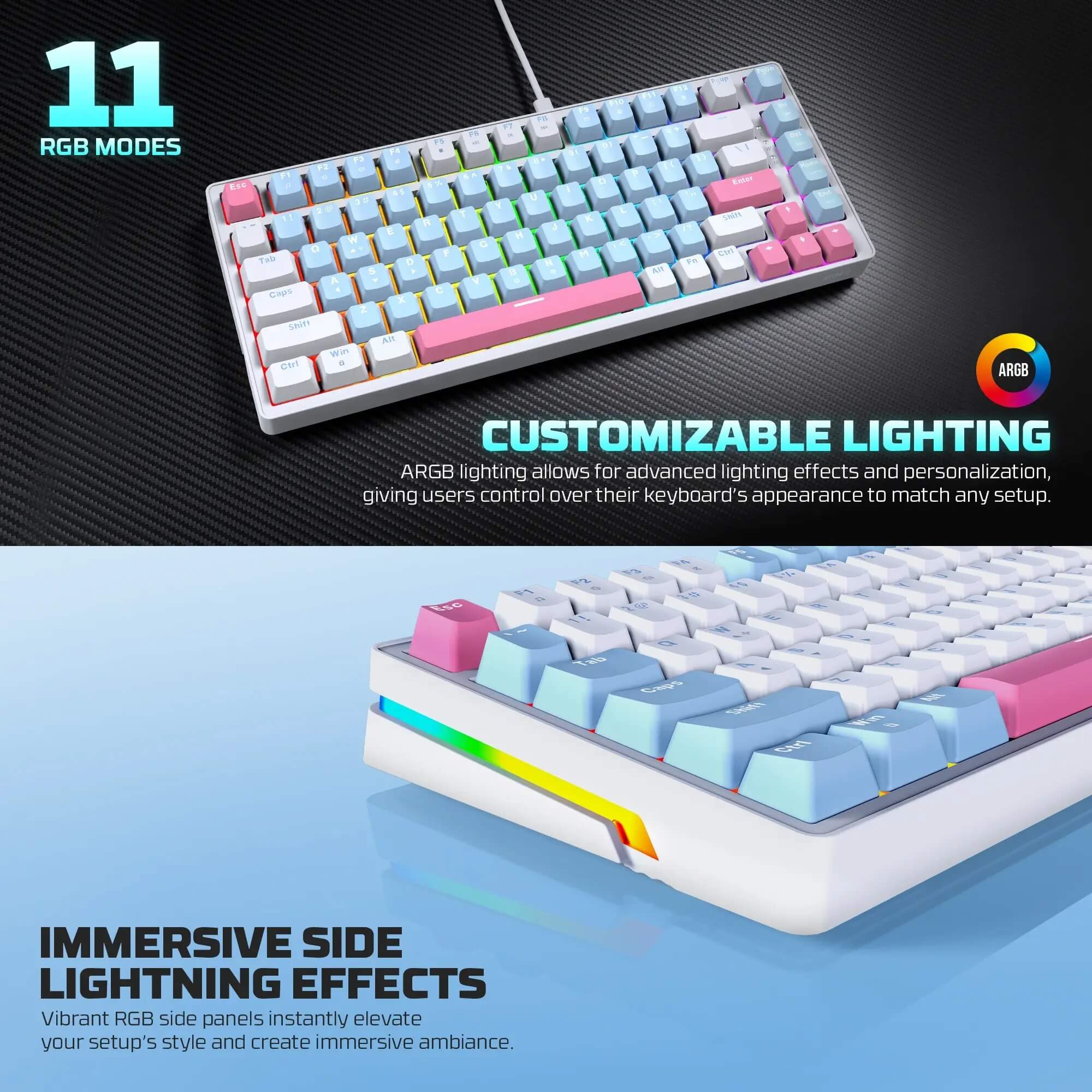 FANTECH MK612 ATOM X83 AME Edition Mechanical Gaming Keyboard