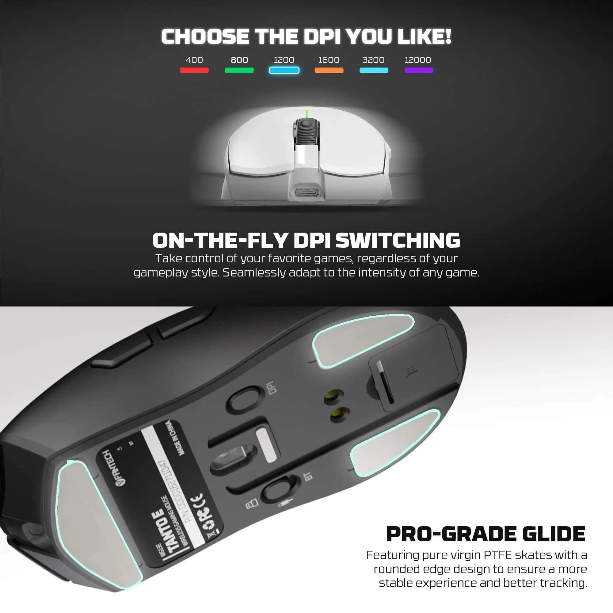 FANTECH WG13E TANTO E TRI-MODE لاسلكي جيمنج ماوس