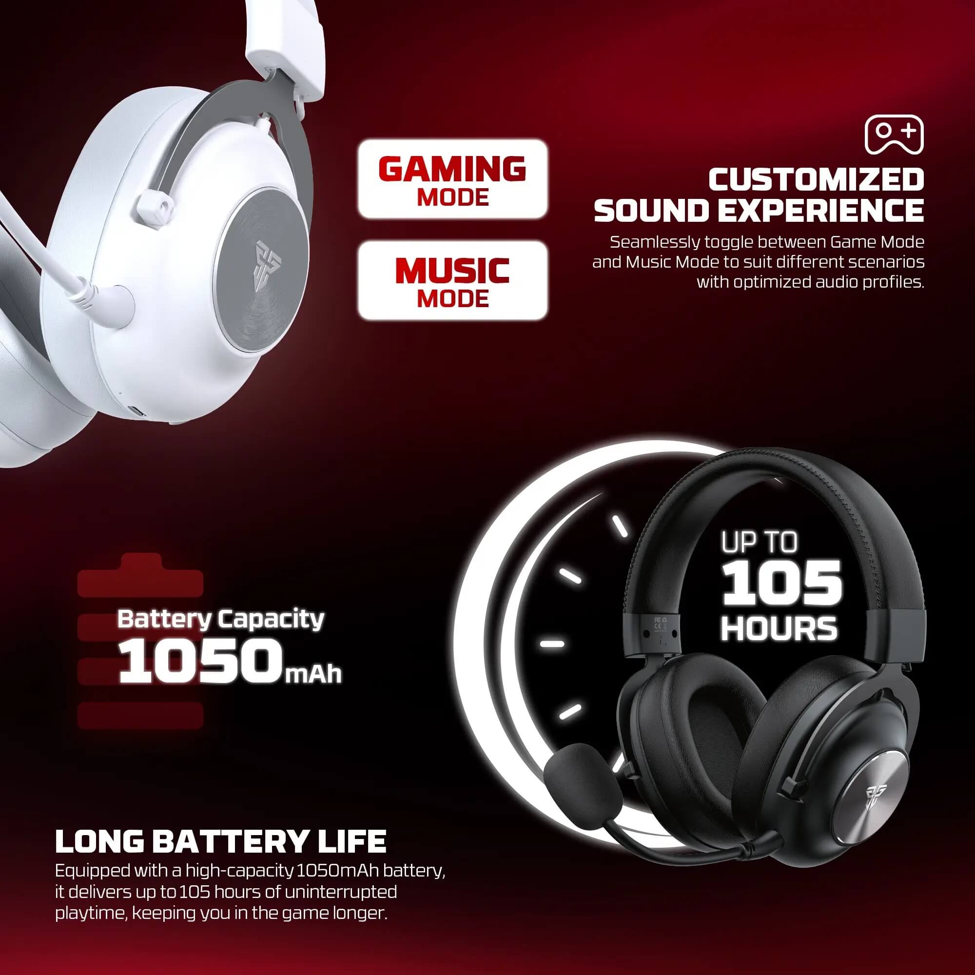 FANTECH WHG05 STELLAR Wireless Headset White