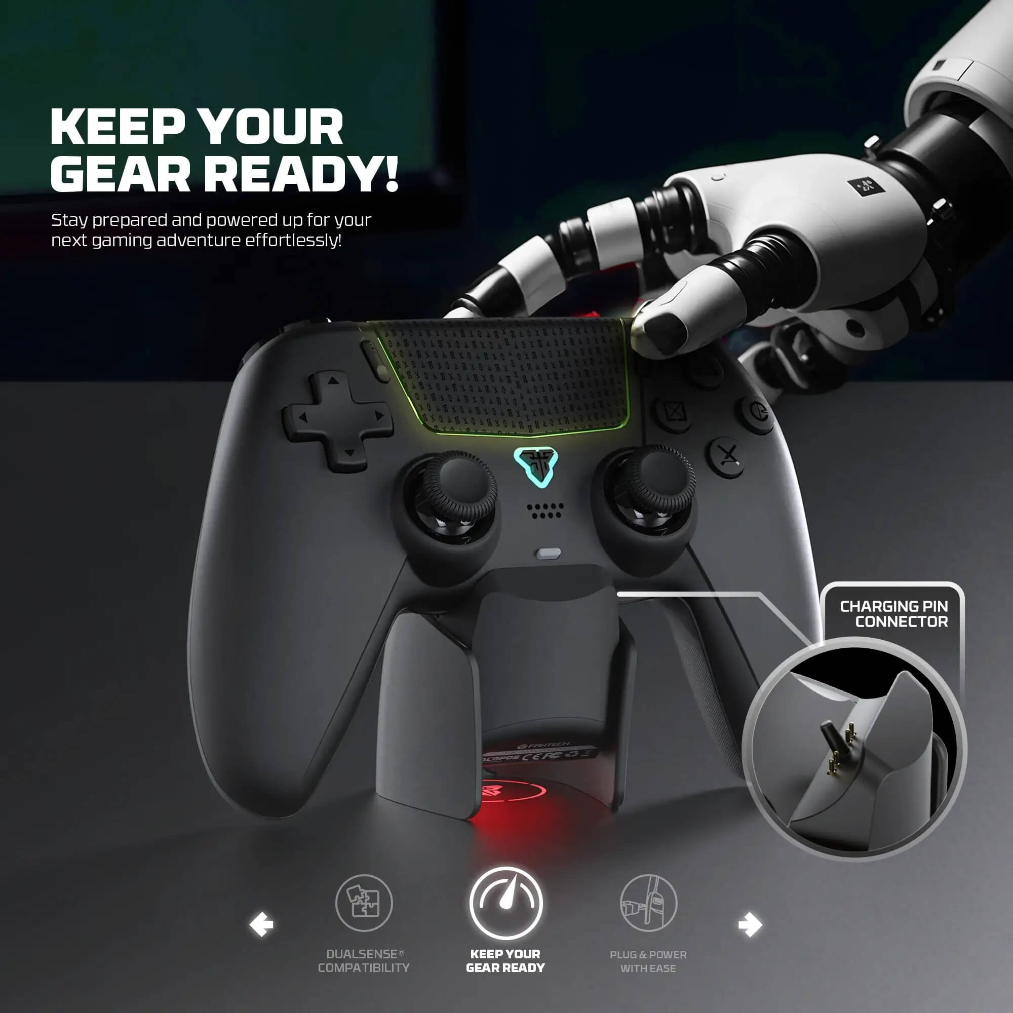 FANTECH ACGP05 for NOVA II WGP16 Controller Charger قاعدة شحن