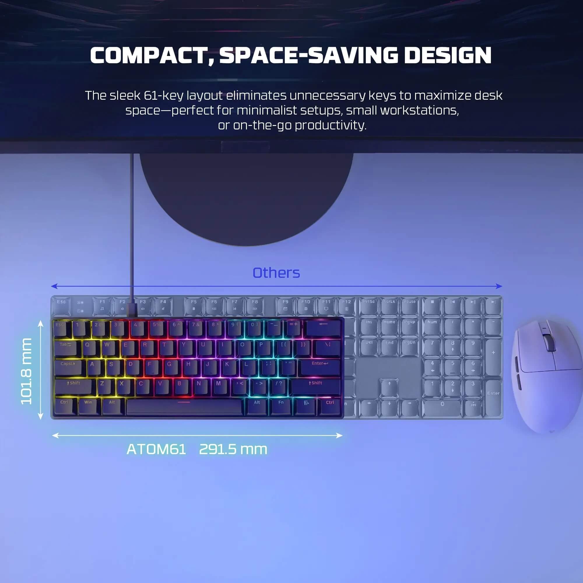 FANTECH MK211 ATOM61 Mechanical Gaming Keyboard