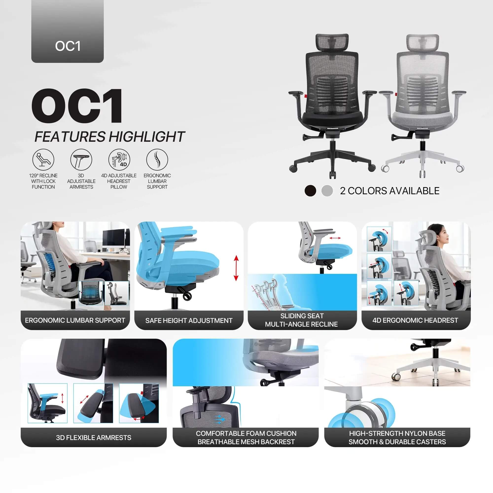 FANTECH OC1 Ergonomic Office Chair