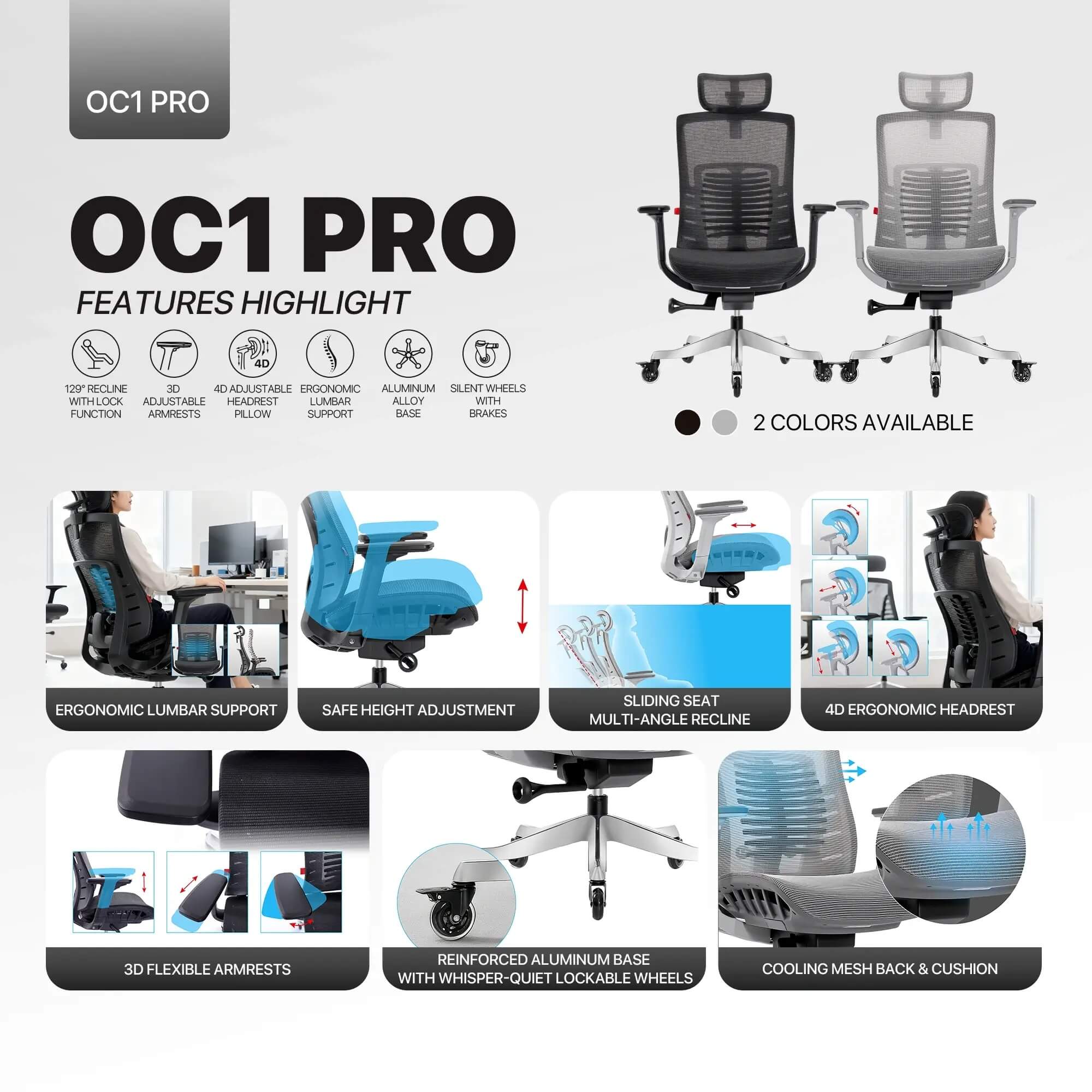 FANTECH OC1 PRO Ergonomic كرسي مكتبي