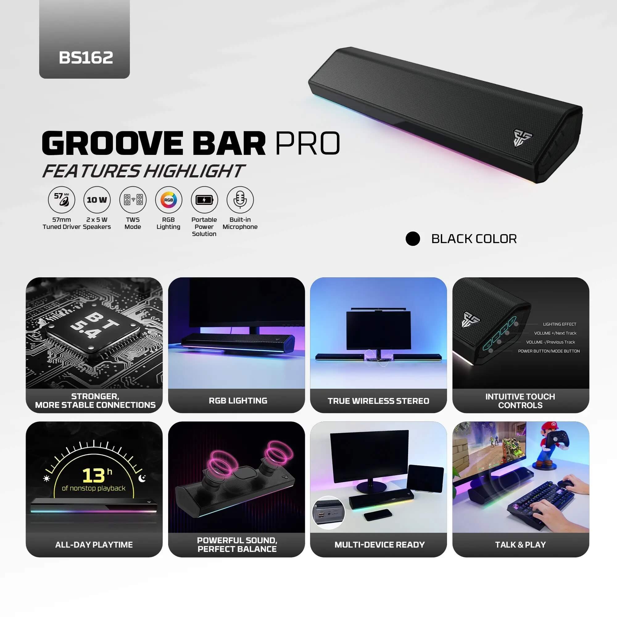 FANTECH BS162 Groove Bar Pro Portable Gaming Speaker