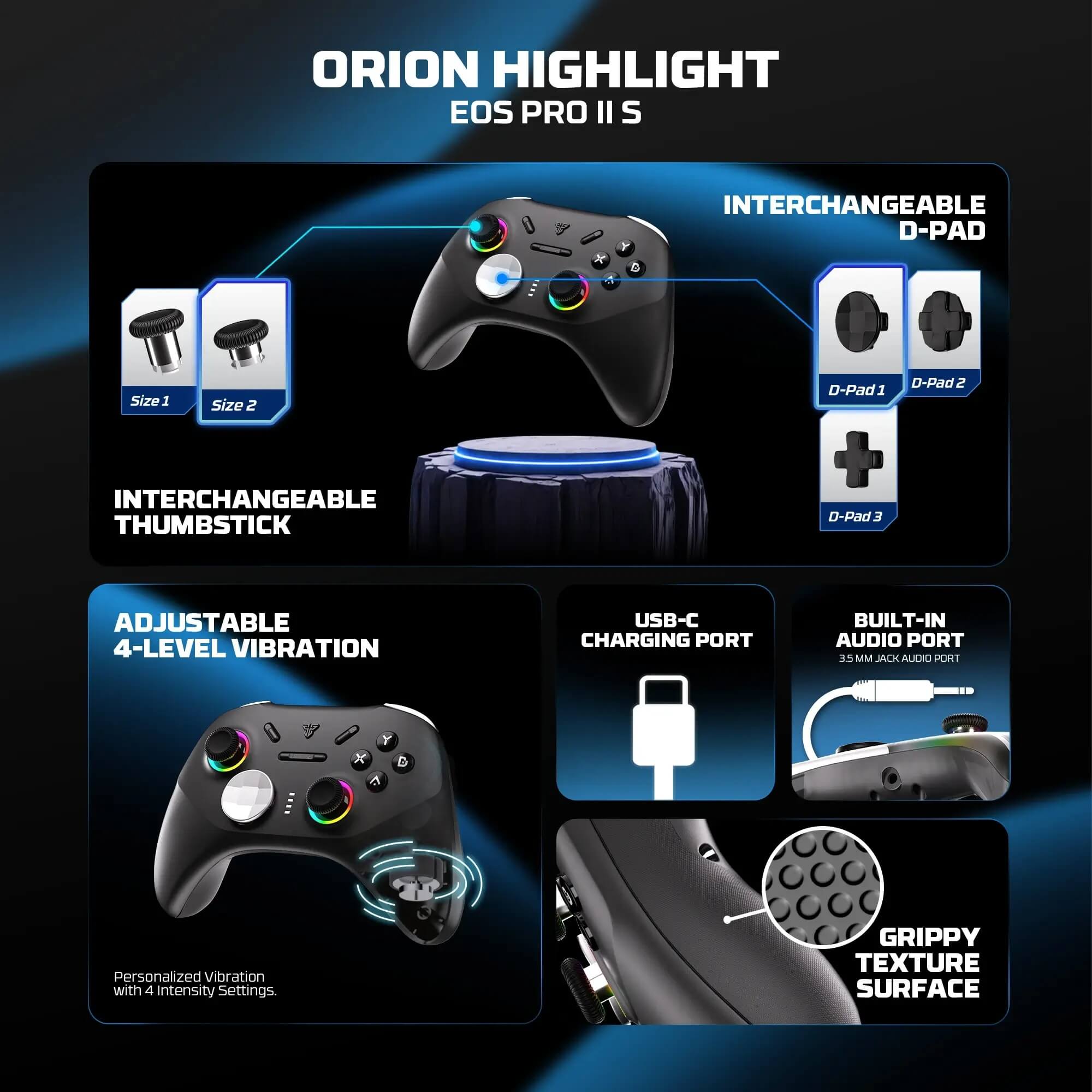 FANTECH EOS PRO II S WGP15V2S ORION قبضة تحكم لاسلكية