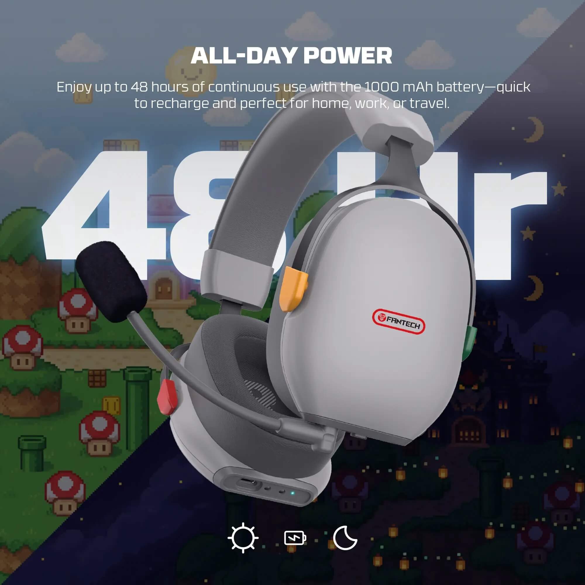  FANTECH WHG06 CARBON PRO Super MAXFIT سماعات جيمنج وايرلس