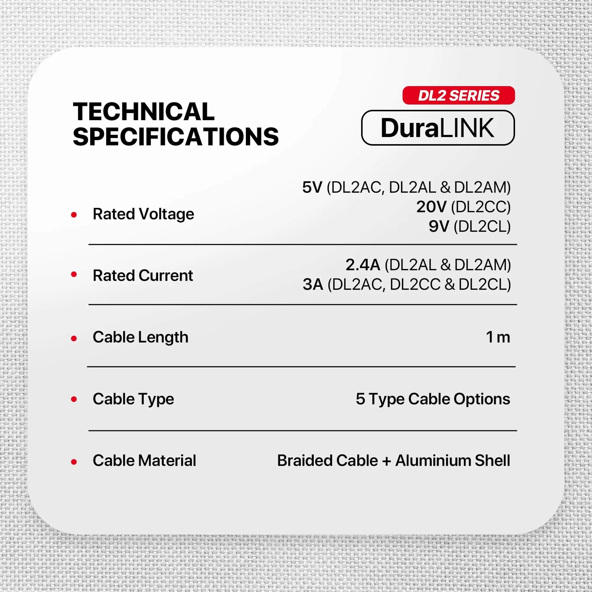 FANTECH DL2CL DuraLink USB-C to Lighting Data Cable 